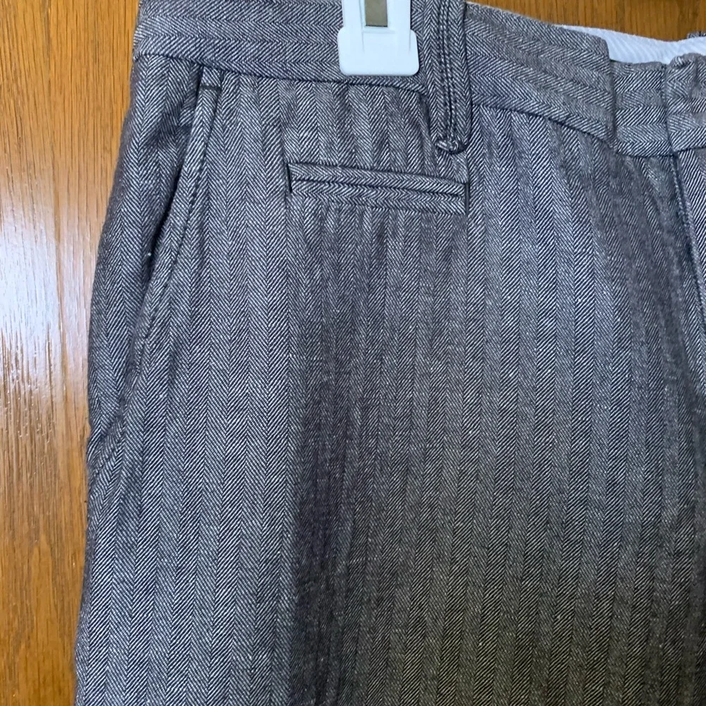 GAP Women's Gray Trousers with Pinstripe- Size 10 - Picture 6 of 13